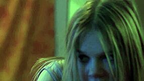 保護的な義父が小柄ブロンド義娘の貞操帯外して、指マンと巨大ちんぽでタイトマ○コを激しいバックでファック