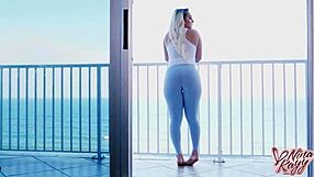 Curvy NYMPHO Nina Kayy BOUNCES On BIG Black COCK In OILED Massage. She RIDES And SUCKS Until FACIAL CUMSHOT!