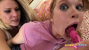 Hinting at deep anal action in a wild milf threesome