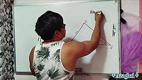 this nerdy asian student in the bedroom hints at sexual math lessons to calculate your intimate area x