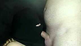 Step Sister Hides Her Face Under Balaclava While Deepthroating And Swallowing Cum From Huge Cock In Close-Up POV