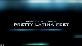 Latina Gives Footjob To Big Black Cock With Toes In California