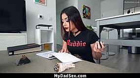 Xx Layna Marie Blows Her Stepdad To Fulfill a Prophecy and Gets Hooked on His Cock - Mydadsex