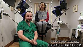 kalani luana teases with double blowjobs before doctor fucks her