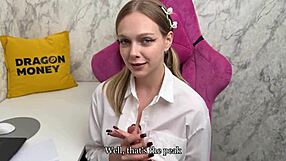 Blonde Student With Big Tits and Ass Turns Into Future Whore