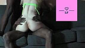 Fan Stops by to Drop His Fat Load Inside Me with Big Ass Interracial Action