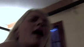 Lora Row stars in a hardcore amateur scene with shaved pussy and outdoor facial cumshot