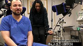 Yasmine Woods Subtly Enjoys Sucking Dick Before Intense Missionary Fucking in Backstage Scene