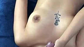 Hey, I'm loving sucking on your delicious balls in this homemade POV deepthroat with petite Latina cumshot