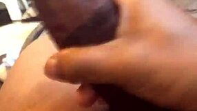 bbc cumshot after intense solo masturbation with monster cock