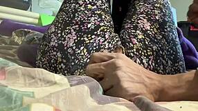 Stepsister watches porn on xvideos lets stepdad rip leggings finger pretty pussy