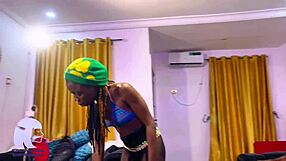 Skinny blonde girl faces punishment from massive black cock in garage