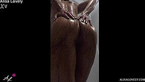 Enticing Blonde Babe Alisa Lovely Reveals Curves in Steamy Shower