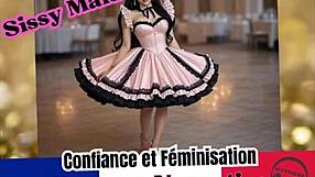 Sissy maid training in French with hypnosis for domination and feminization