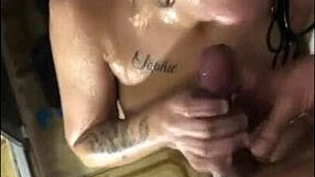 what if i licked and fucked my girlfriend's hot pussy in the shower with interracial anal
