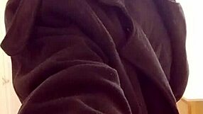 Finished Work and Got Ready to Fantasize About Girlfriend Wife with Dry Masturbation Leading to Slow Moist Cum in Garage