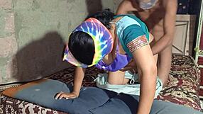 Desi village bhabhi dominates with nasty interracial sex fingering and spitting on husband in bathroom!