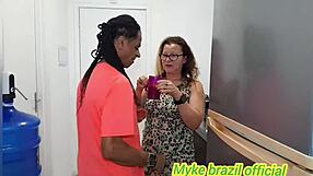 i got home and saw my blonde wife in the kitchen making a vitamin drink in see through outfit. we started having fun right there.