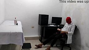 Perverted Doctor Masturbates Intensely After Treating Cute Patient In Hospital Roleplay With Kinky Fetish Elements