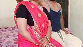 The Indian housewife eagerly sucked her husband's cock before he fucked her hard in doggy style in their desi village home with dirty Hindi audio.