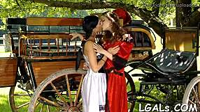 Three hot lesbian girls lick pussies and asses well