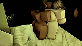 Je me fais dominer par une bite futa en fille Roblox.