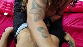 Halloween Femdom BBW with Big Tits Dominates in Ass Spreading and Humiliation Handjob Session