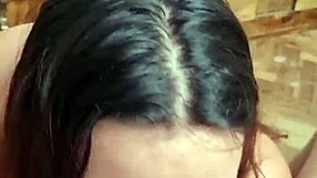 I watch this Argentinian teen giving a blowjob in amateur style with sexy moves