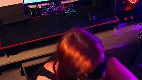 Roommate Spots Me Gaming But Craves My Cock in Her Tight Pussy