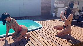 young brazilian friends dive into wild swinger fetish action at the buzios mansion with tattoos and girlfriend sharing