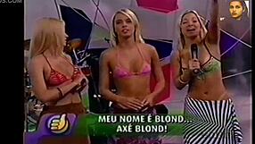 Blonde Brazilian Suggests Ripped Clothes In Super Positive Striptease On TV
