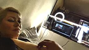 Blonde Milf Bride Aimee Hot Sucks Married Cock in Dirty Talk Wedding Blowjob