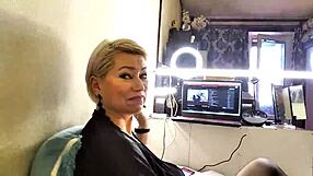 Blonde Milf Bride Aimee Hot Sucks Married Cock in Dirty Talk Wedding Blowjob