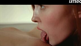 morning girl on girl action unfolds with skinny babes jia lissa and adel morel sharing passionate kisses and licks