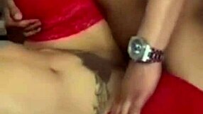 Latina milf flashes outdoors at cafeteria