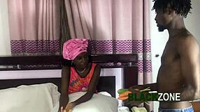 bored stepsister decided to play a taste game with her stepbrother. she ended up having unexpected fun in the bedroom.