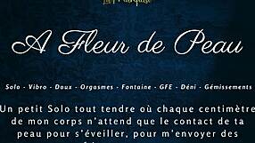 A Fleur De Peau - French Dirty Talk Solo Female With Intense Expressions And Teasing Gestures