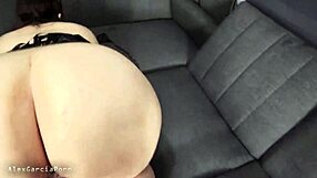 The story features two BBW milfs with big asses giving a huge cock blowjob before riding in cowgirl