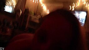 that blonde girlfriend says she's sucking cock deepthroat style in homemade video