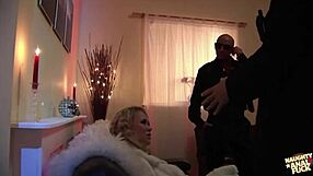 Carly Parker, why wear that furry coat when two guys can give you rough deepthroat and doggystyle sex?