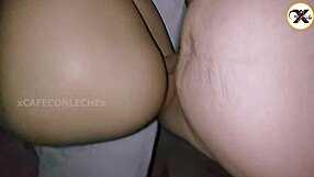 i feel so intense as my screamy stepsister covers her mouth to hide moans while i take her from behind