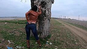 you're my beautiful step-mom and housewife, showing off that huge curvy ass in jeans and boots while spreading your hungry pussy.