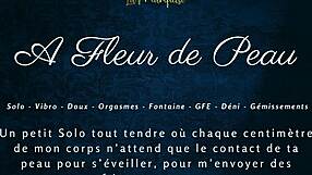 A Fleur De Peau - French Dirty Talk Solo Female With Intense Expressions And Teasing Gestures