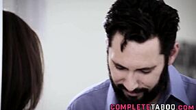 Teen slut with small tits sucks huge cock deep! She takes facial after hardcore anal pounding.