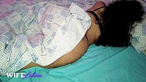 Curvy Latina Wife in Lingerie Rides Big Ass on Cock for Morning Creampie - What a Wild Homemade Ride!