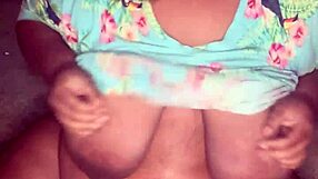 pregnant ebony bbw wife spreads big ass for solo fingering in juicy pussy and tight virgin asshole.