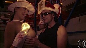 deutschlands beste bläserin mandy bright takes cumshot on tits and tongue 😏