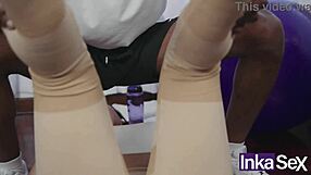 i feel thrilled cheating on boyfriend with personal trainer's big tool while he reads newspaper