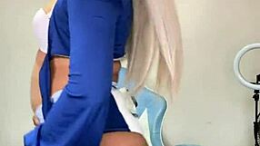 Whoa, check out this hot transexual cheerleader! 🔥