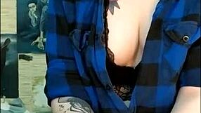 Oh, this stunning cute girl with tattoos feels so much passion edging her friend's cock to cumshot.